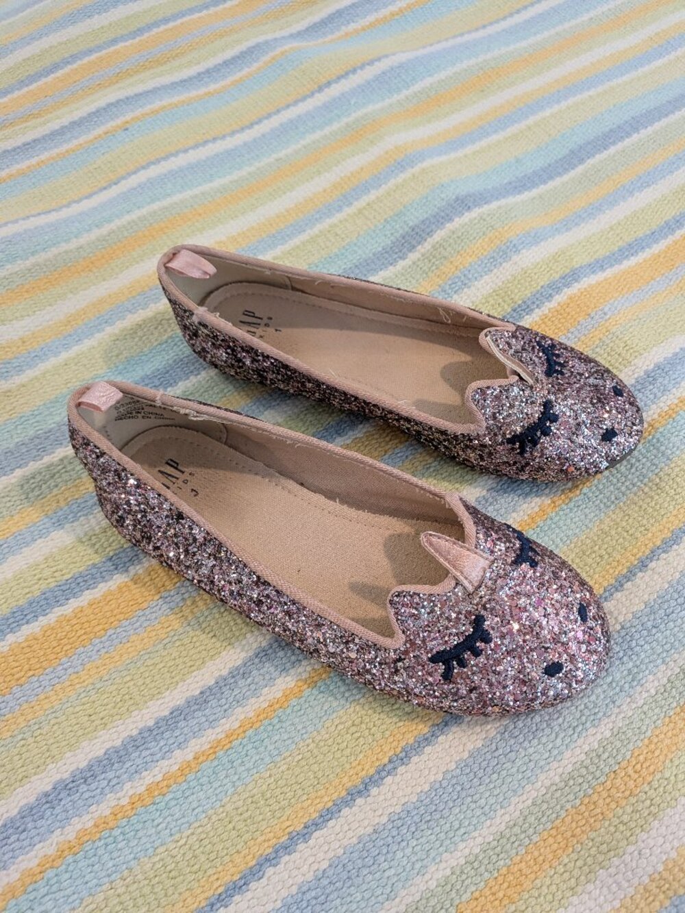 ⭐ GAP Kids Unicorn Glitter Sparkle Flats size 1